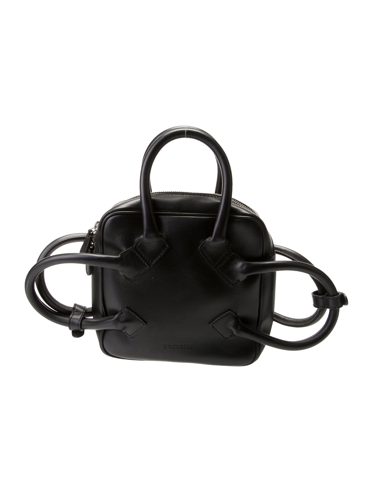 D'heygere Leather Top Handle Bag