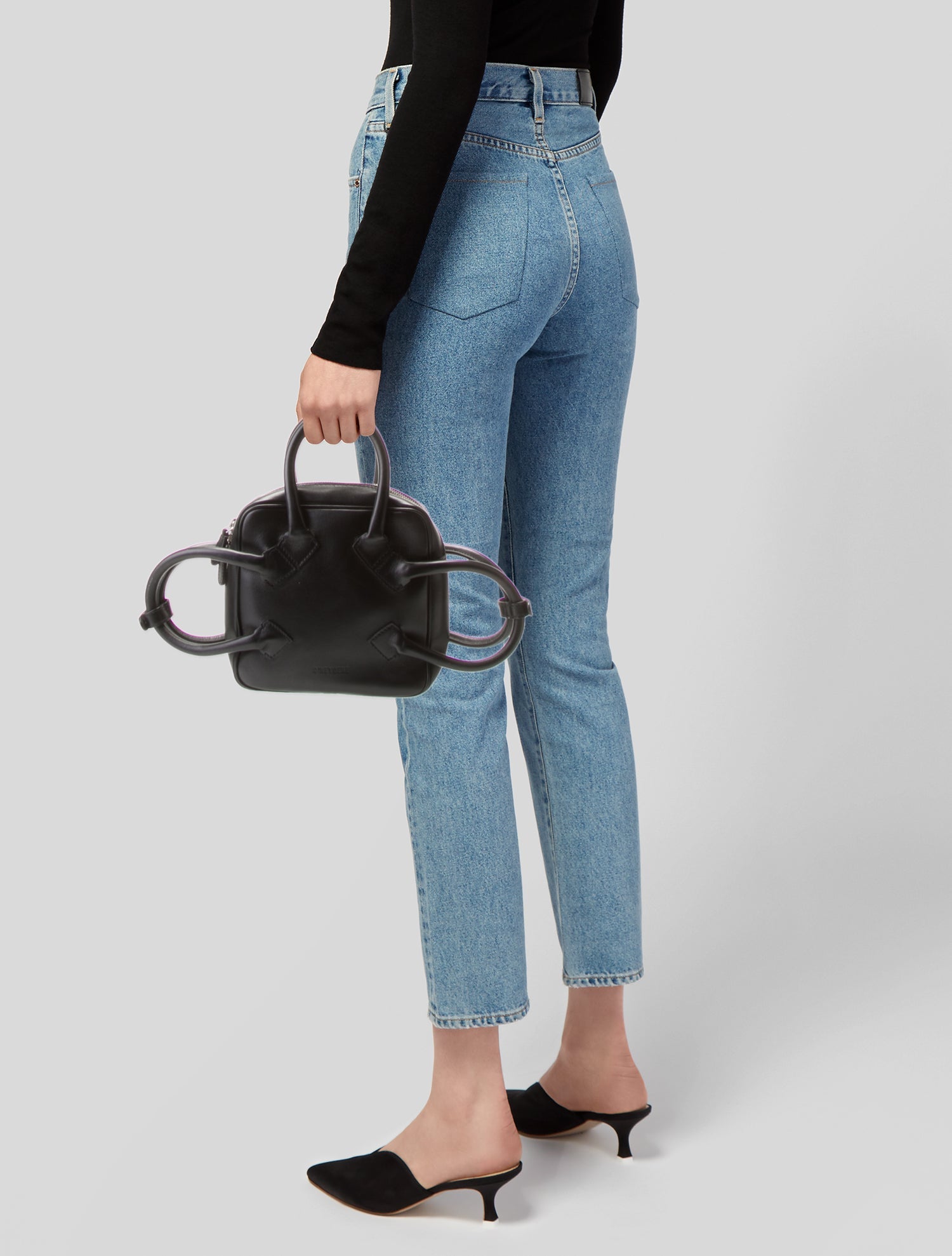 D'heygere Leather Top Handle Bag