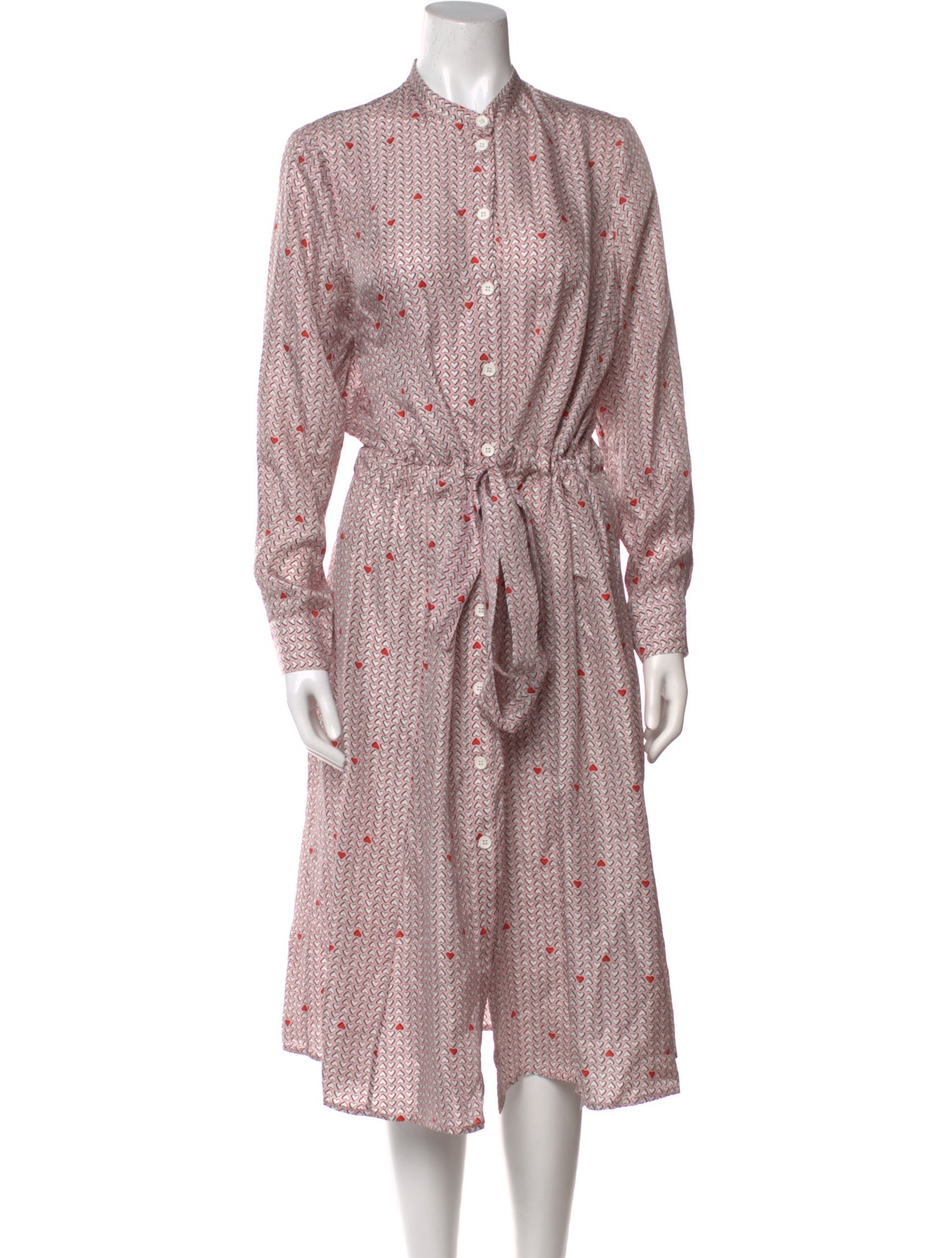 Nue Notes Silk Knee-Length Dress