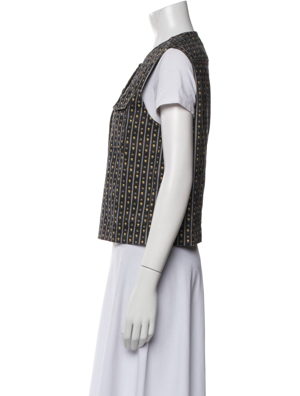 Nue Notes Vest Printed Collarless - image 2