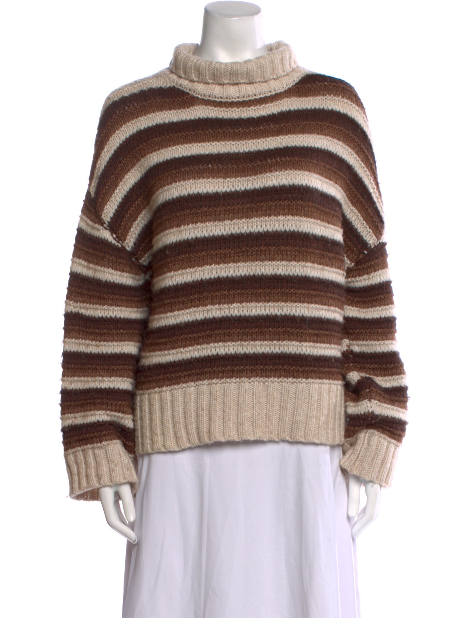 Nue Notes Striped Turtleneck Sweater