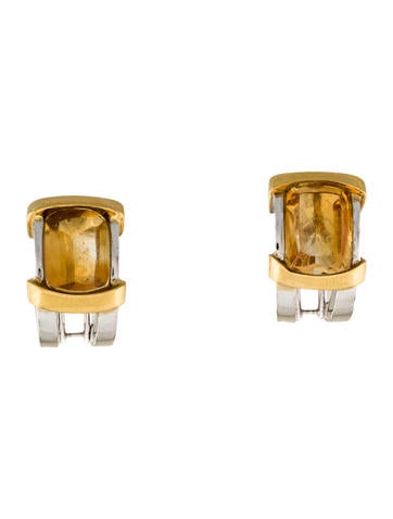 Damiani 18K Two-Tone Citrine Earrings