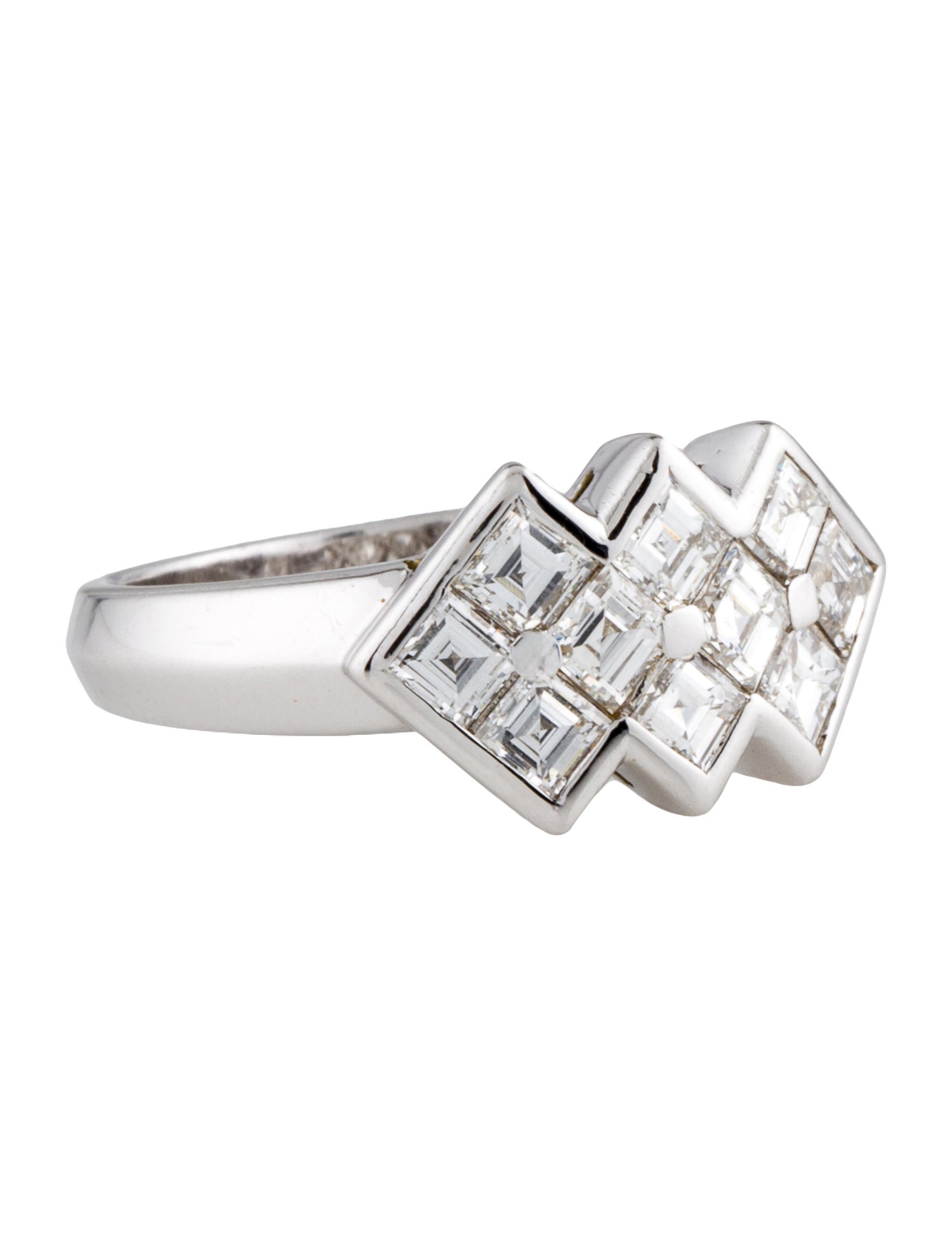 Damiani 18K 1.20ctw Diamond Cocktail Ring