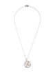 Damiani Platinum Conch Pearl & Diamond Pendant Necklace