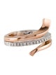 Damiani 18K Diamond Two-Tone Bypass Ring