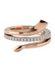Damiani 18K Diamond Two-Tone Bypass Ring