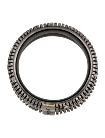 Damiani 18K Diamond Metropolitan Bands, Set of 2