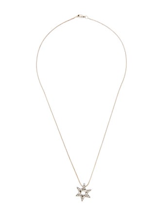 Damiani 18K Diamond Star Pendant Necklace