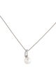 Damiani 18K Pearl & Diamond Pendant Necklace