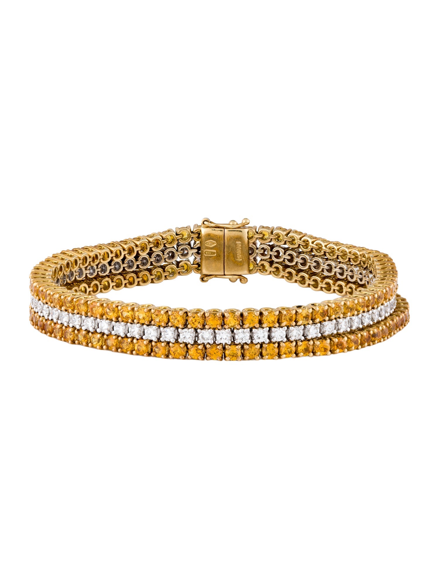 Damiani 18K Sapphire & Diamond Multistrand Bracelet