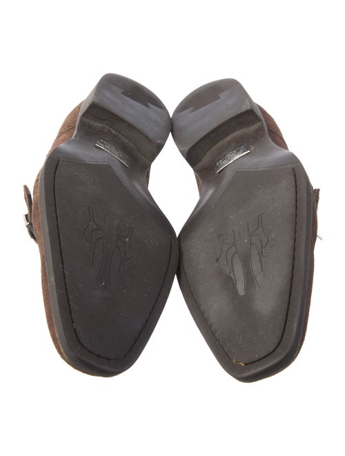 Di Bianco Suede Monk Straps