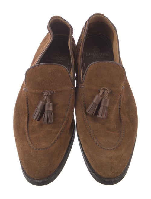 Di Bianco Suede Tassel Accents Loafers