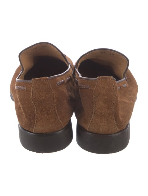 Di Bianco Suede Tassel Accents Loafers