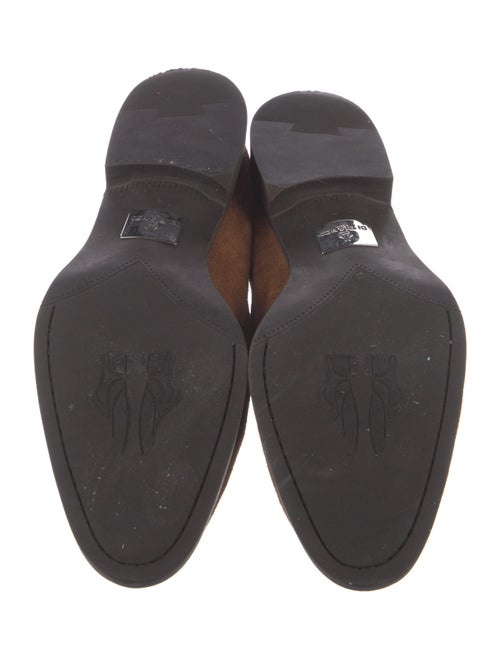 Di Bianco Suede Tassel Accents Loafers