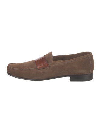 Di Bianco Suede Dress Loafers