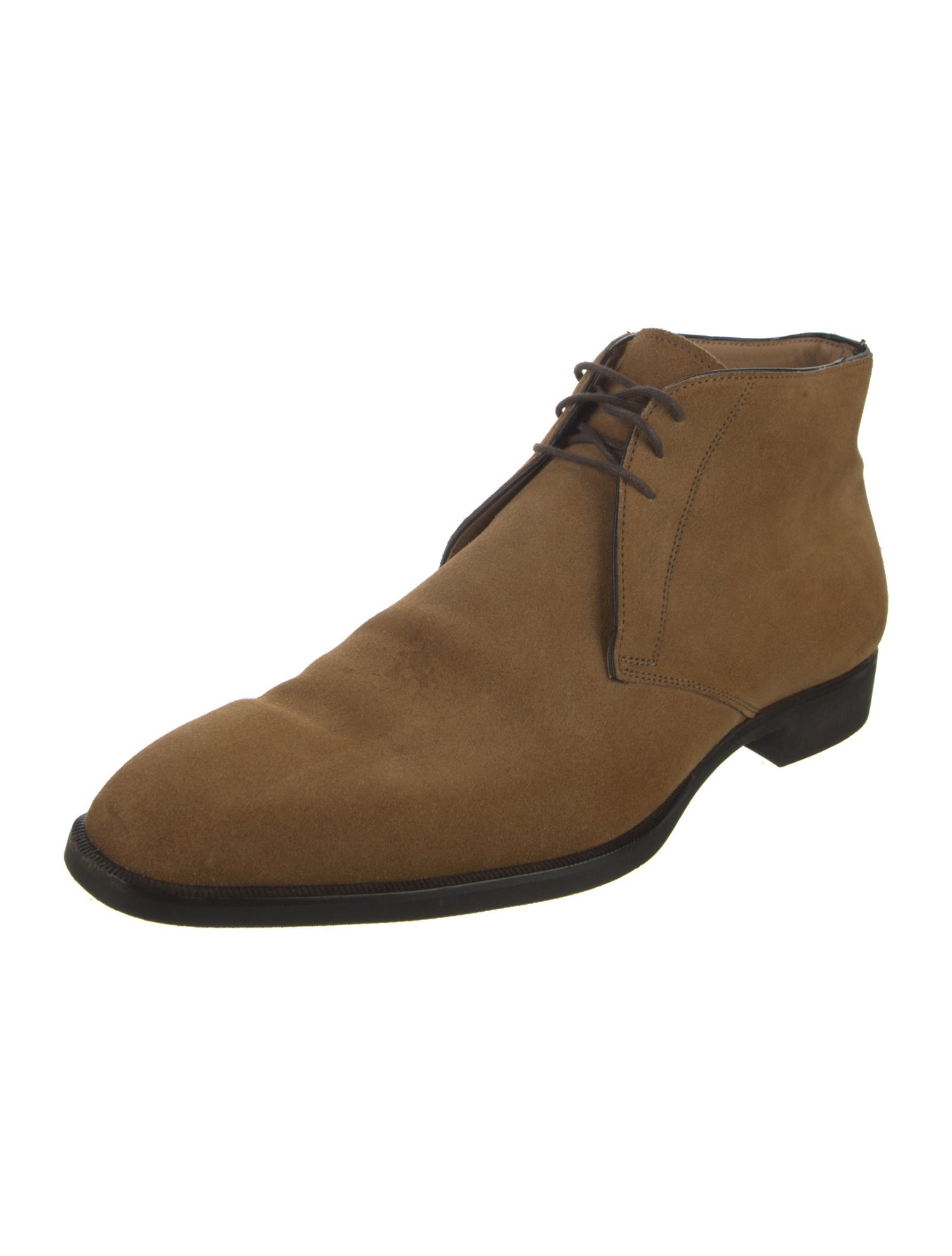 Di Bianco Suede Lace-Up Boots