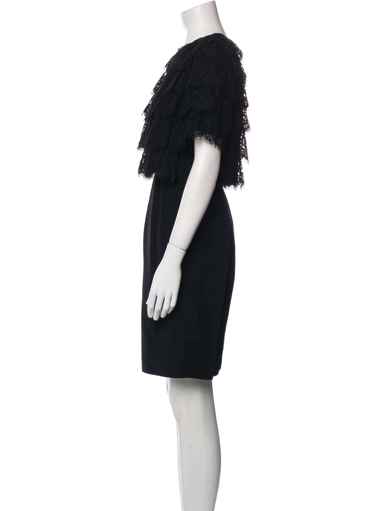 Dice Kayek Crew Neck Knee-Length Dress