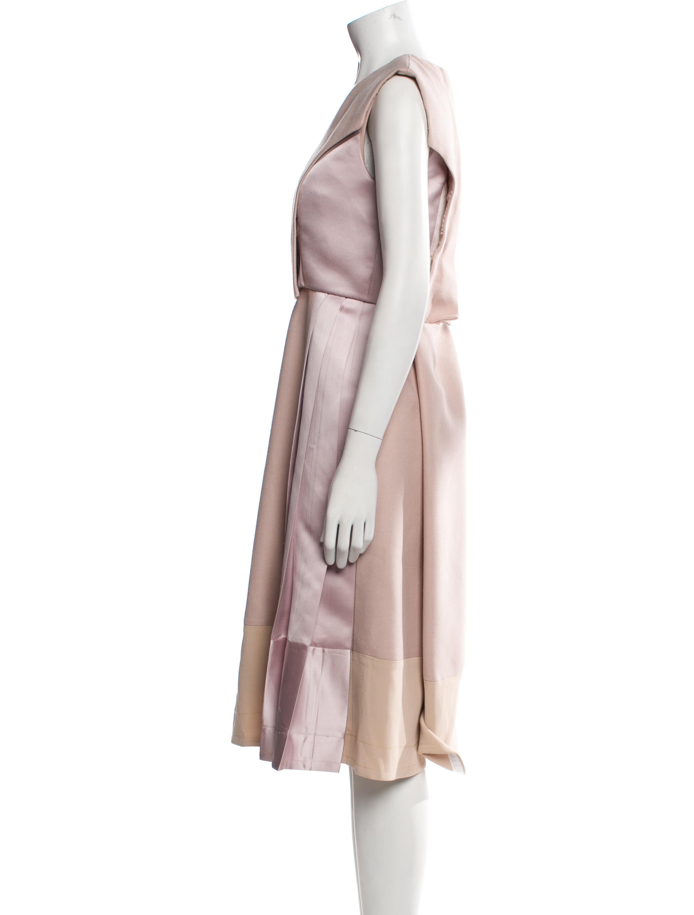 Dice Kayek Scoop Neck Midi Length Dress