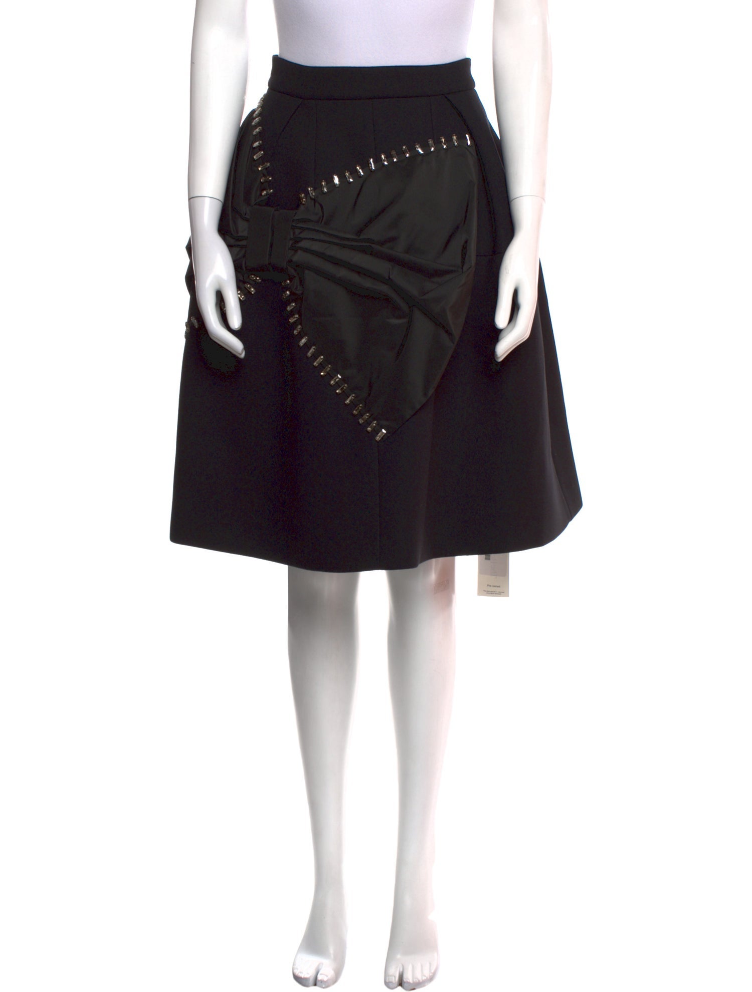 Dice Kayek Bow Accents Knee-Length Skirt w/ Tags