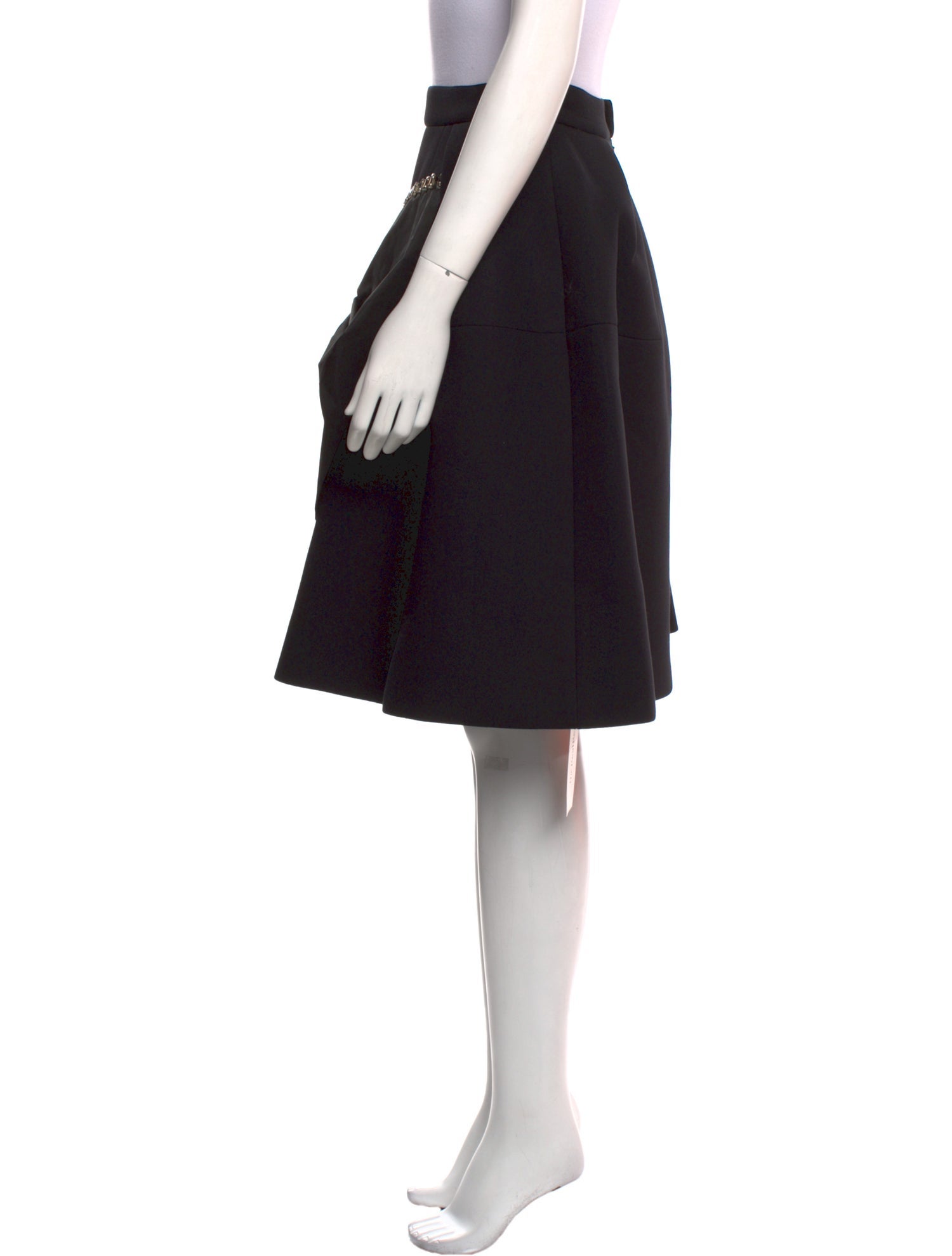 Dice Kayek Bow Accents Knee-Length Skirt w/ Tags