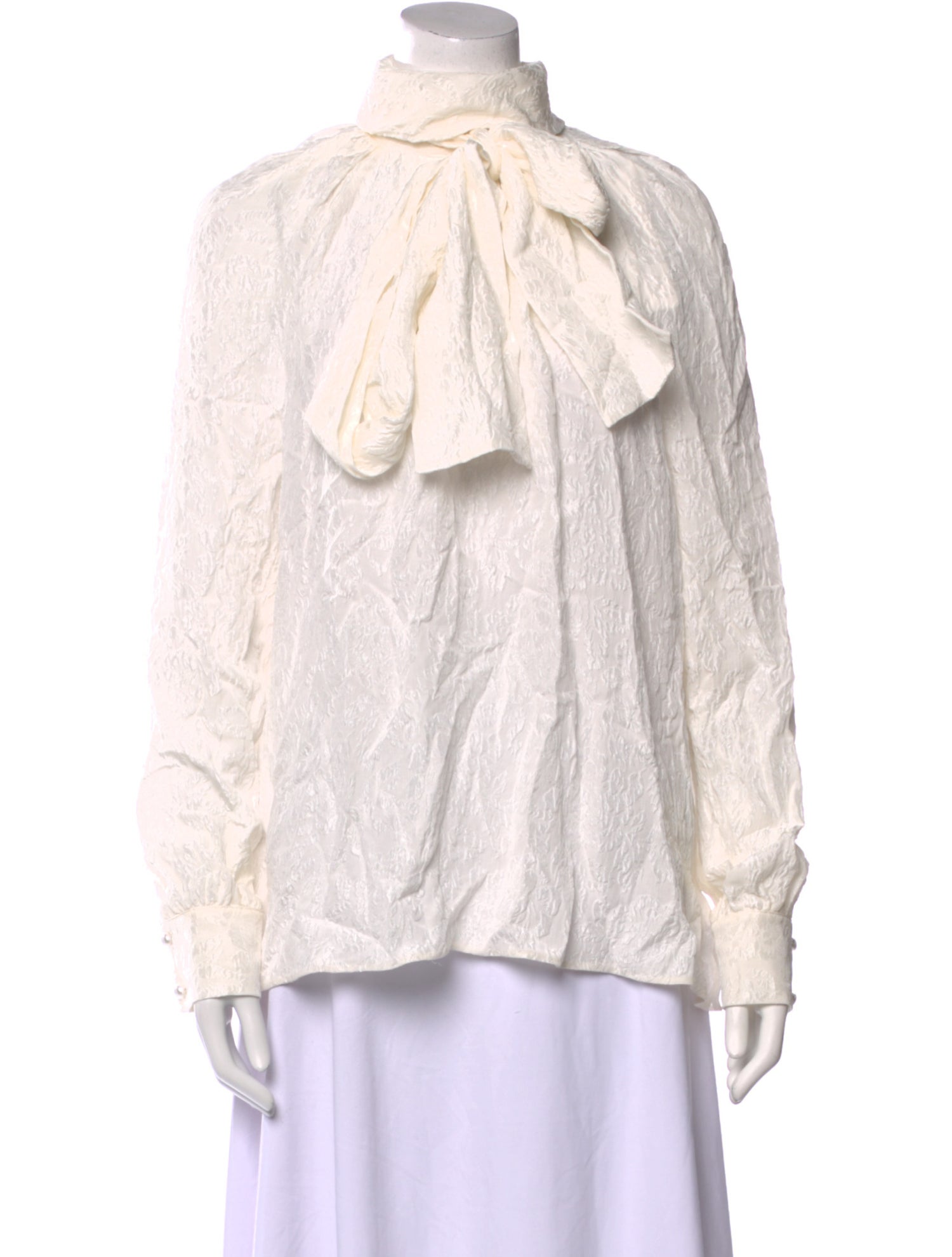 Dice Kayek Silk Mock Neck Blouse w/ Tags