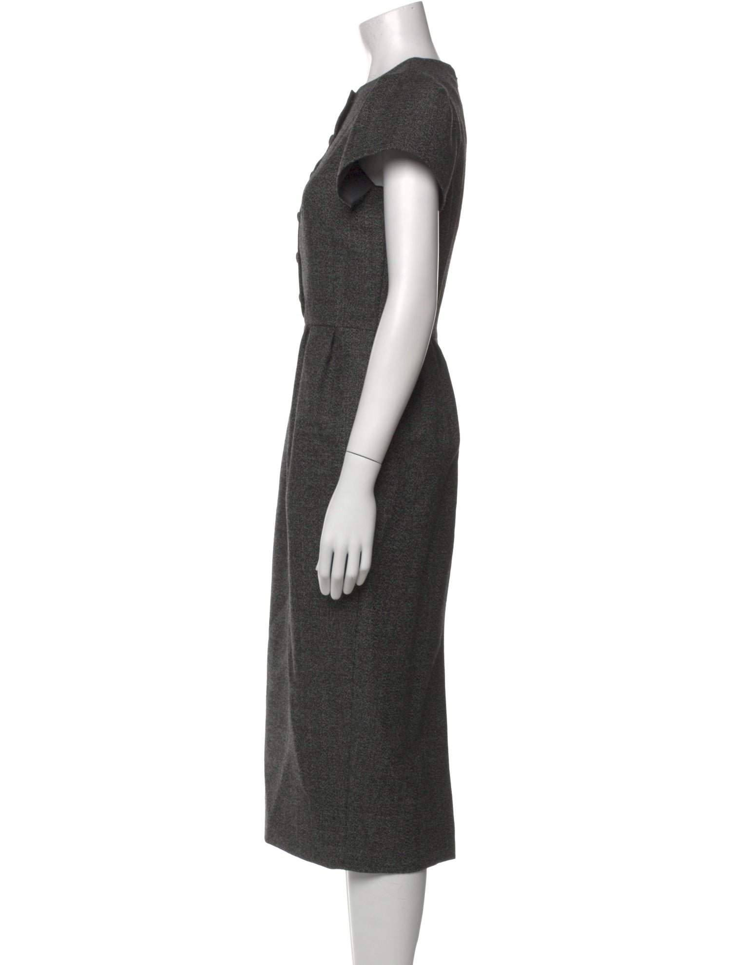 Dice Kayek Wool Midi Length Dress