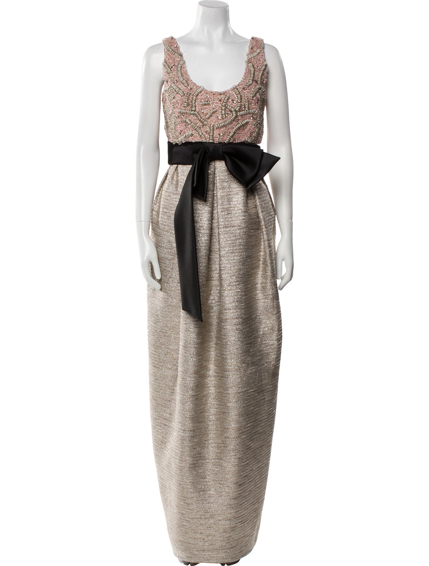 Dice Kayek Scoop Neck Long Dress