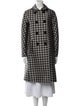 Dice Kayek Wool Houndstooth Print Trench Coat