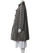 Dice Kayek Wool Houndstooth Print Trench Coat