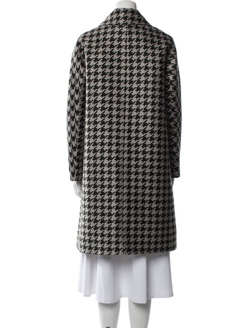 Dice Kayek Wool Houndstooth Print Trench Coat