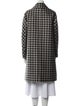 Dice Kayek Wool Houndstooth Print Trench Coat