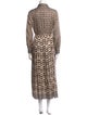 Dice Kayek Animal Print Long Dress