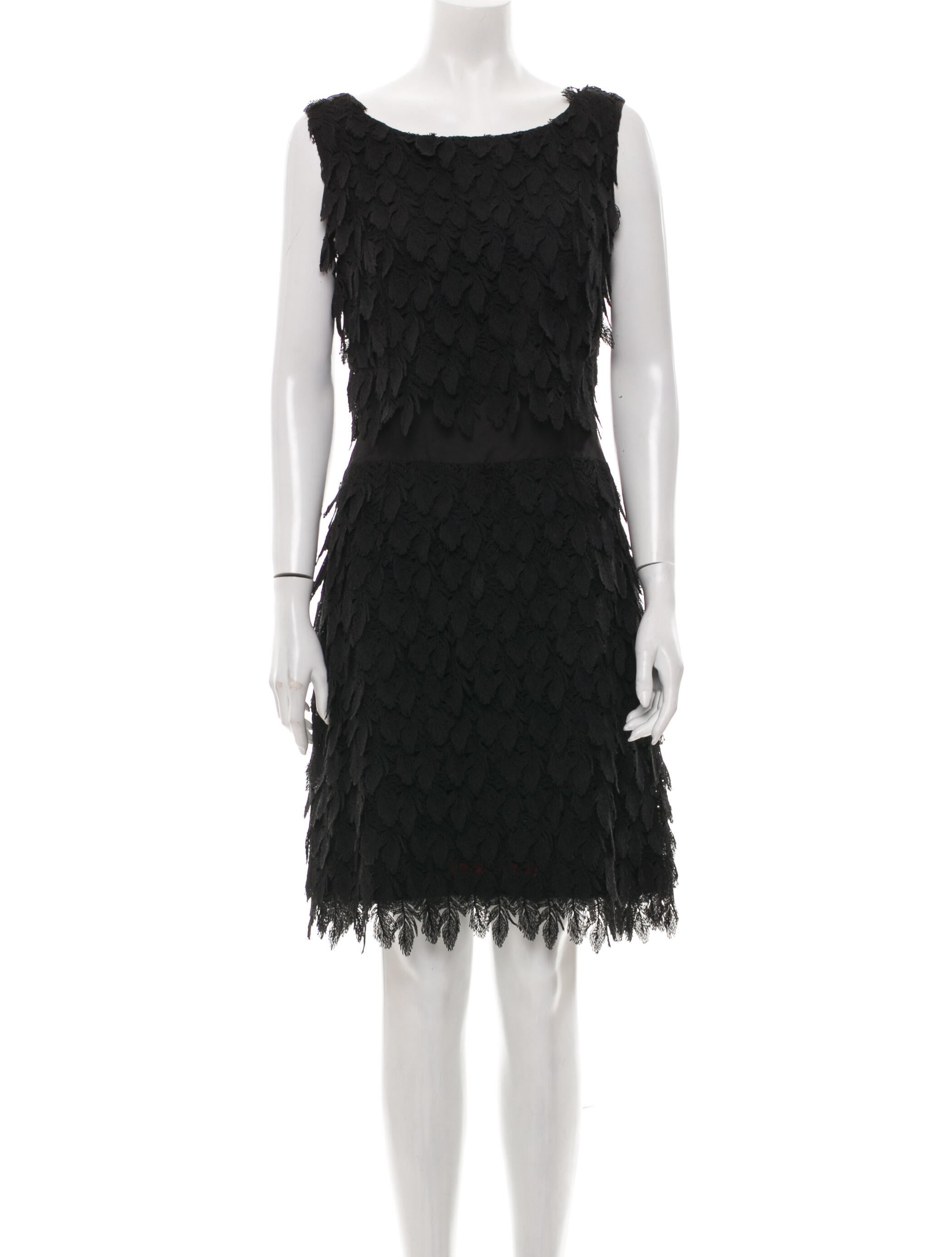 Didier Ludot Silk KneeLength Dress Black Dresses, Clothing