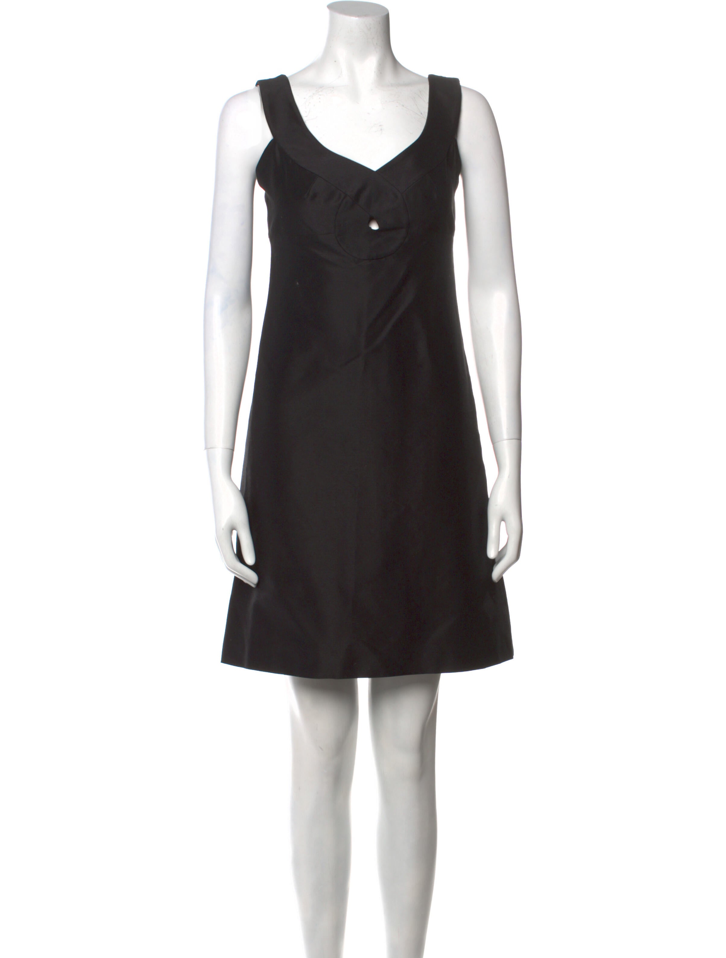Didier Ludot V-Neck Mini Dress