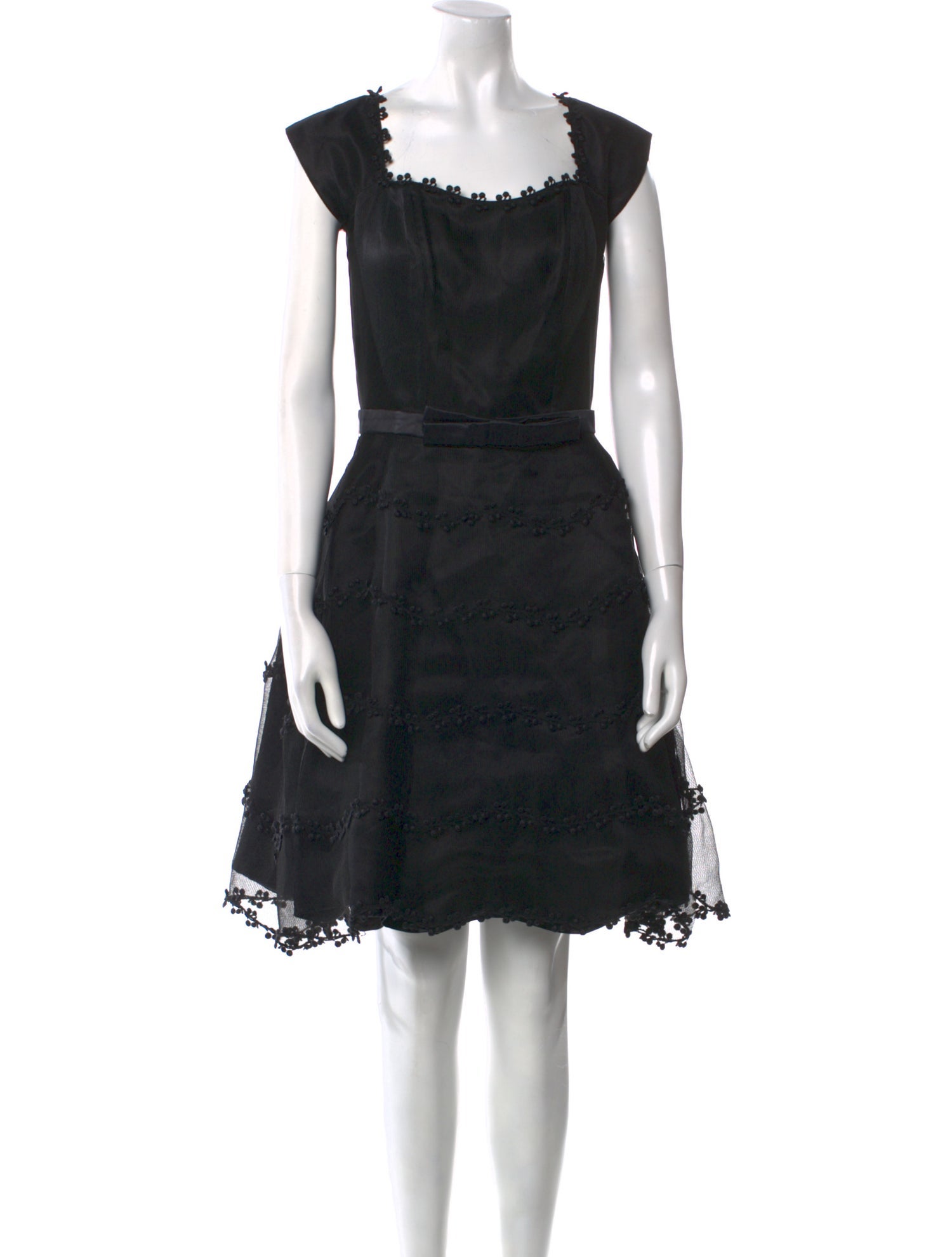 Didier Ludot Silk Knee-Length Dress