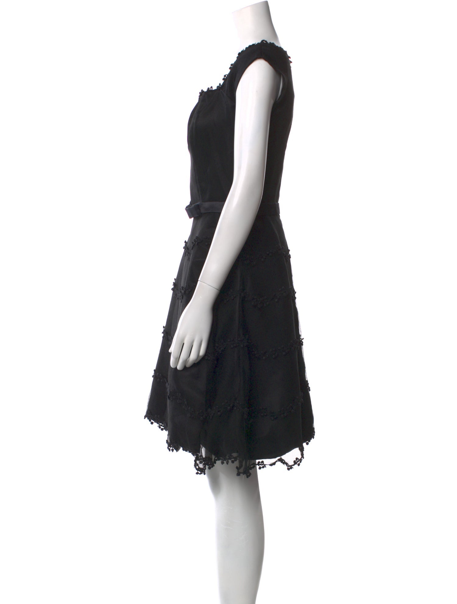 Didier Ludot Silk Knee-Length Dress