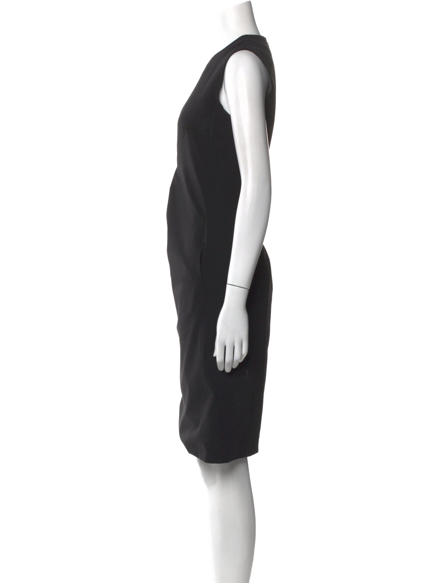 Didier Ludot Wool Knee-Length Dress