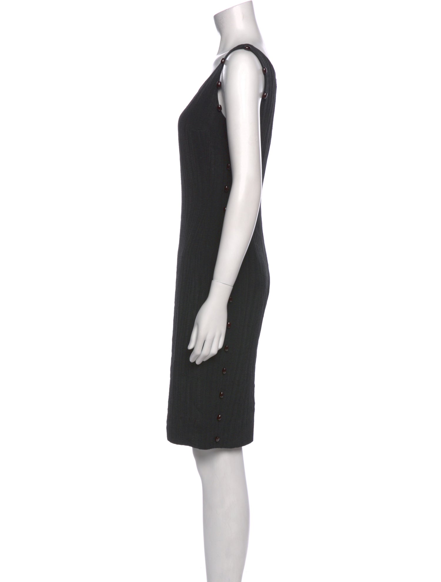 Didier Ludot Scoop Neck Knee-Length Dress