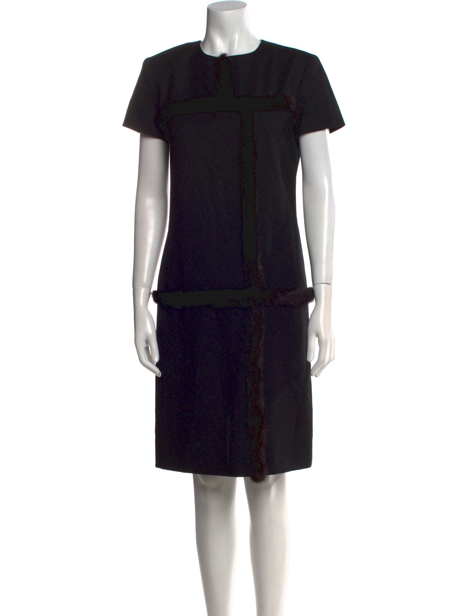Didier Ludot Wool Knee-Length Dress