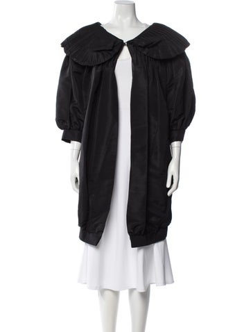 Pre-owned Didier Ludot Silk Coat In Black