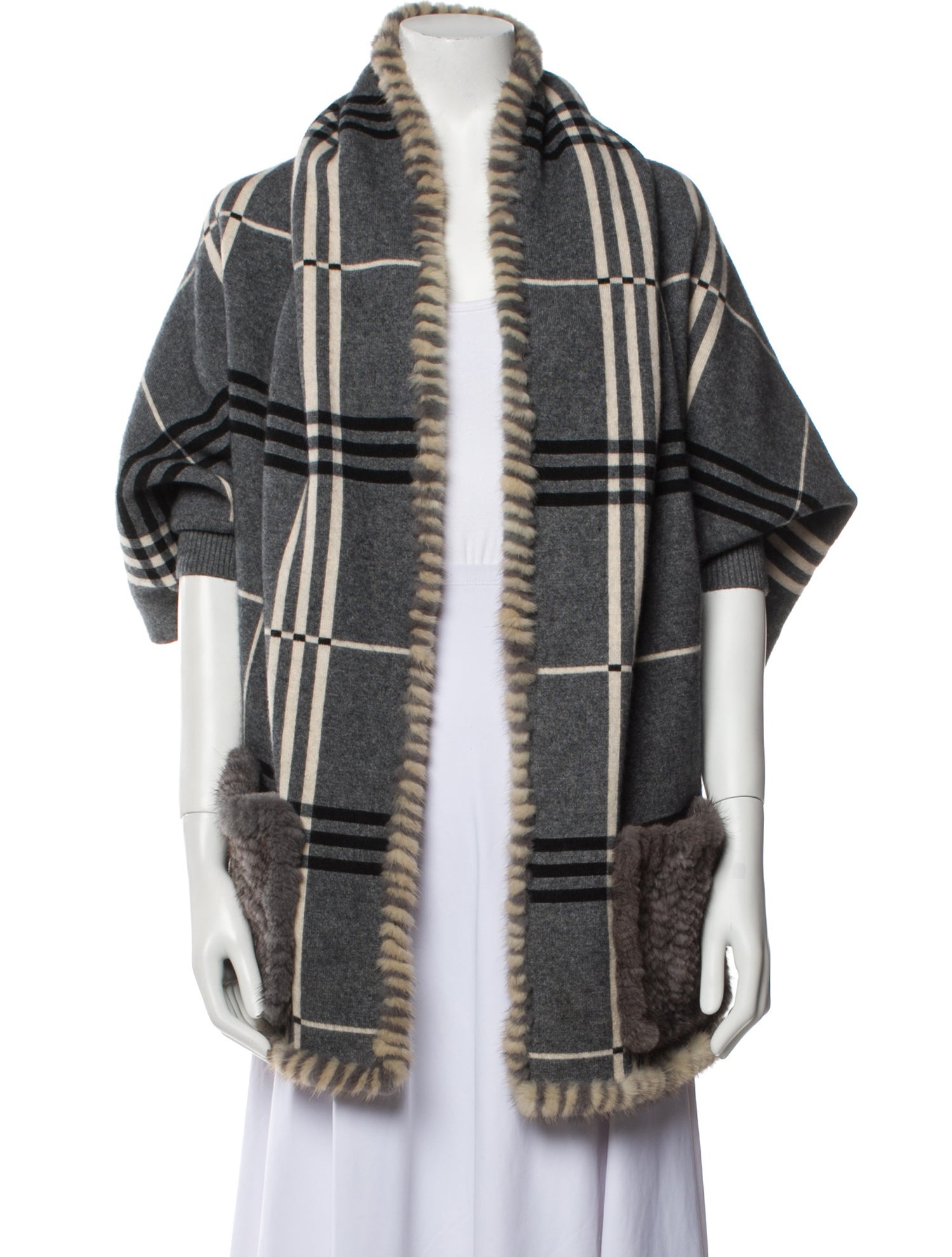 DiOMi Wool Plaid Print Sweater