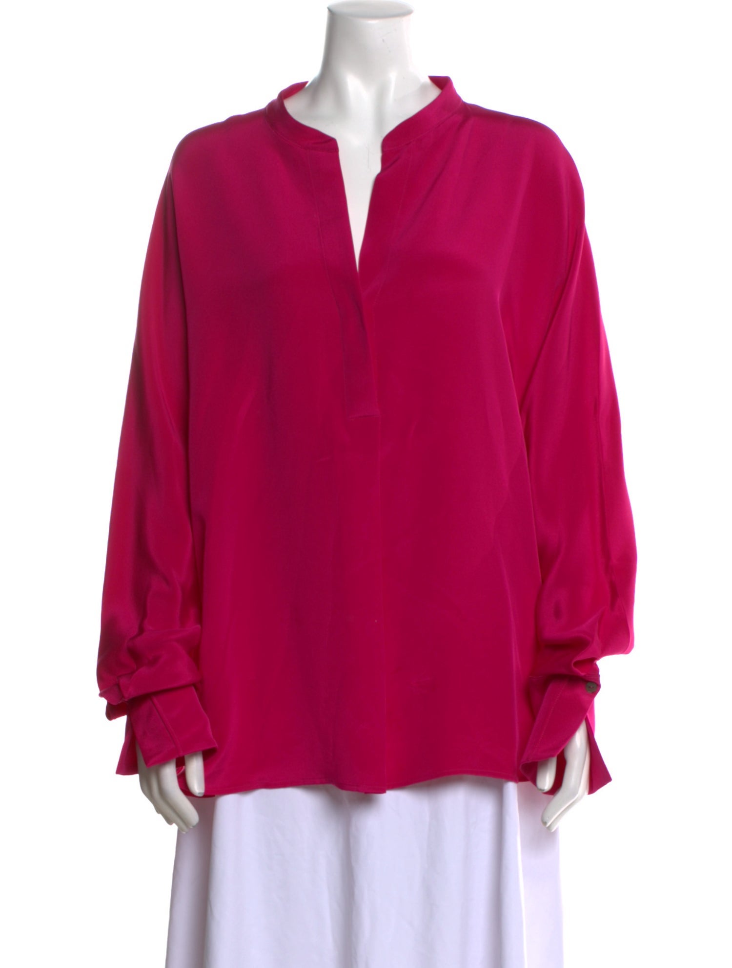 DiOMi Silk V-Neck Blouse