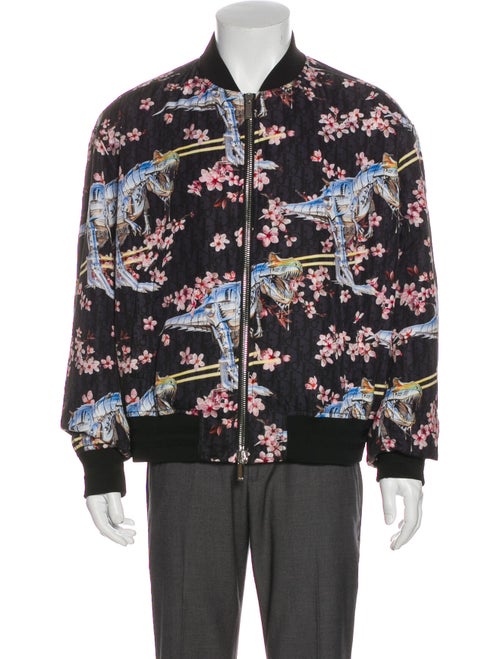Dior MEN Oblique Jacquard Bomber Jacket Grey