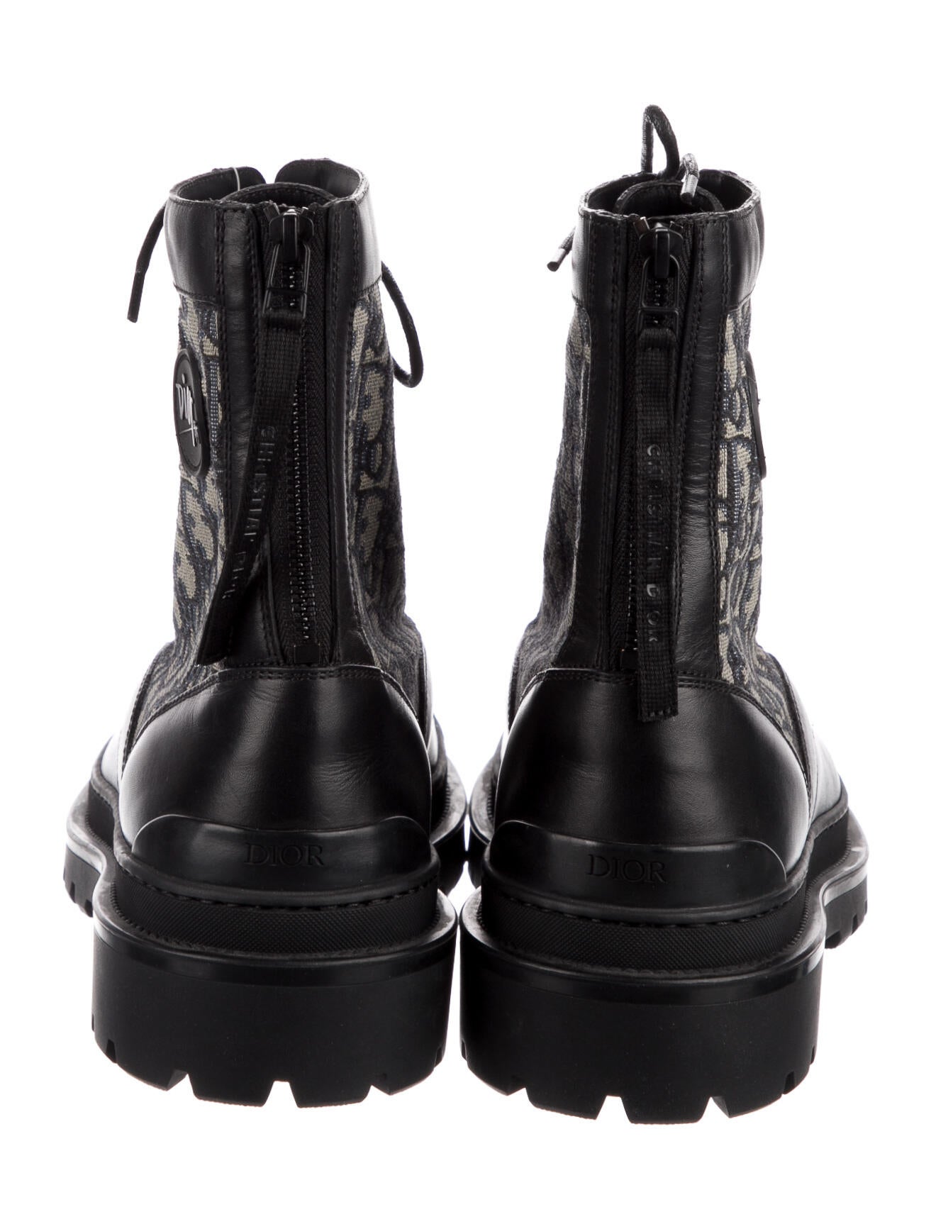 dior oblique combat boots
