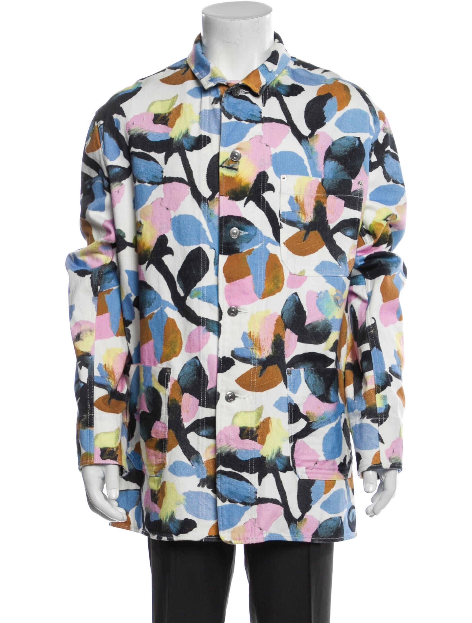 DIOR MEN 2020 x Alex Foxton Floral Denim Denim Jacket w/ Tags