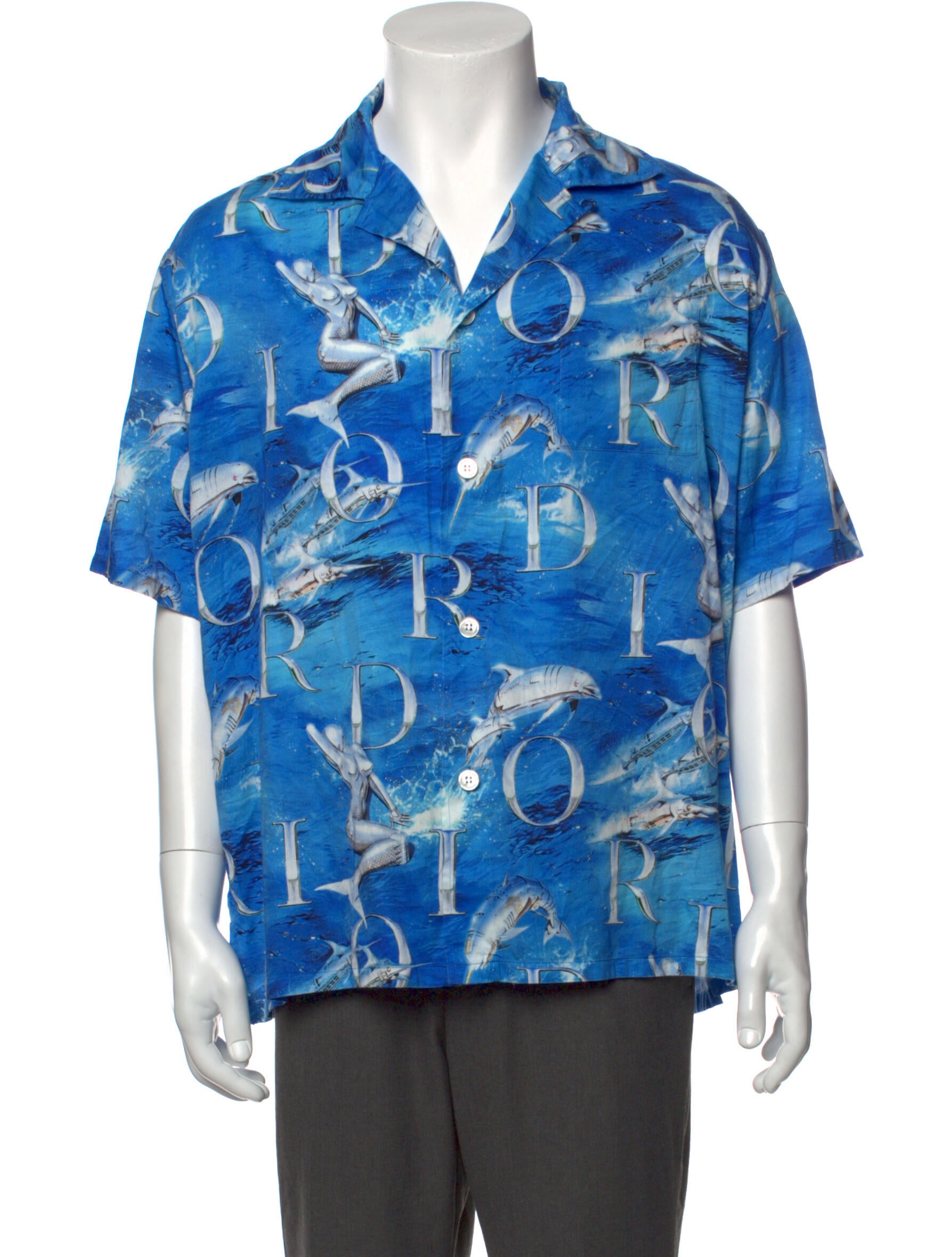 DIOR MEN 2021 Pixel Oblique Silk Twill 