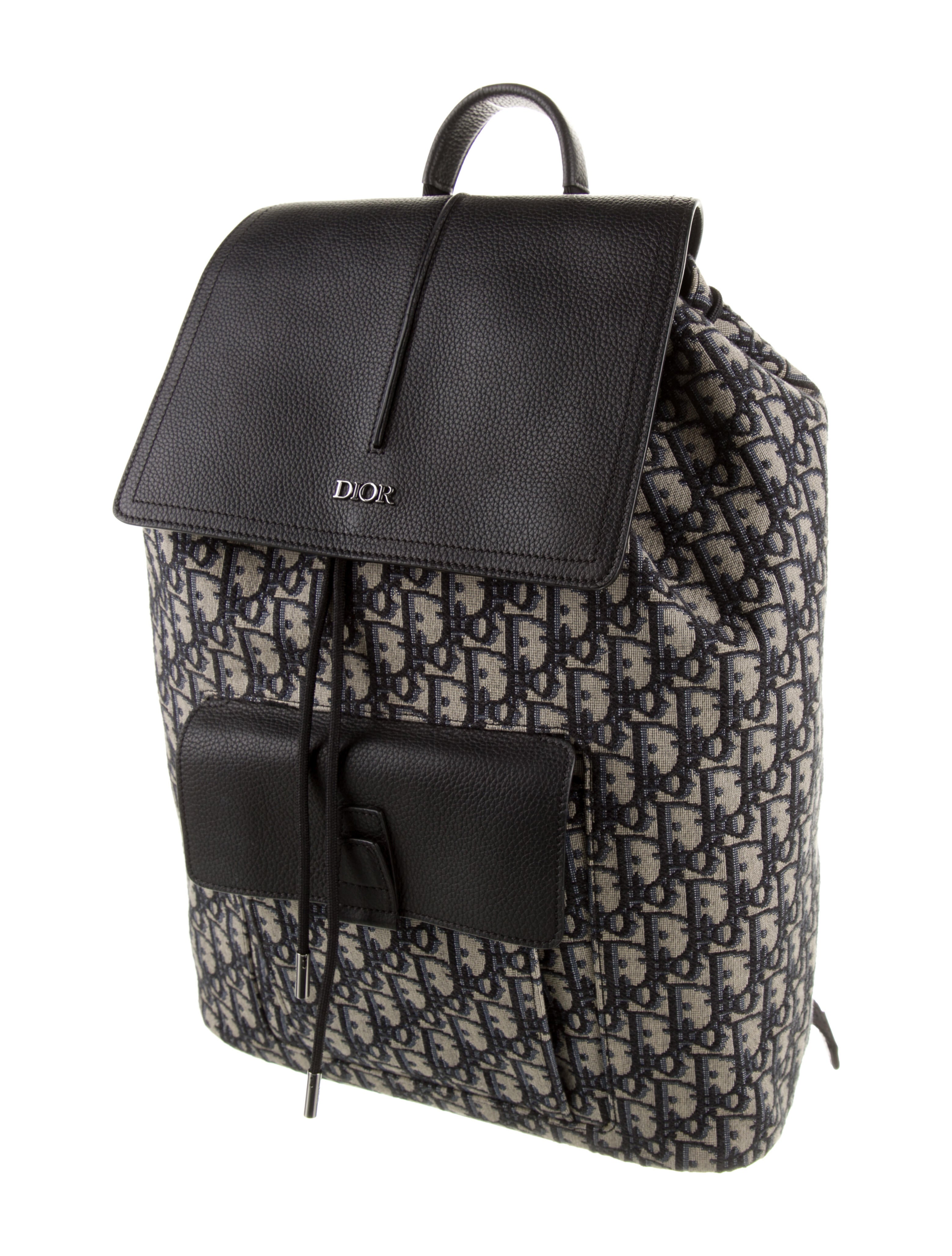 DIOR MEN 2020 Motion Nylon Oblique Backpack Black Backpacks, Bags
