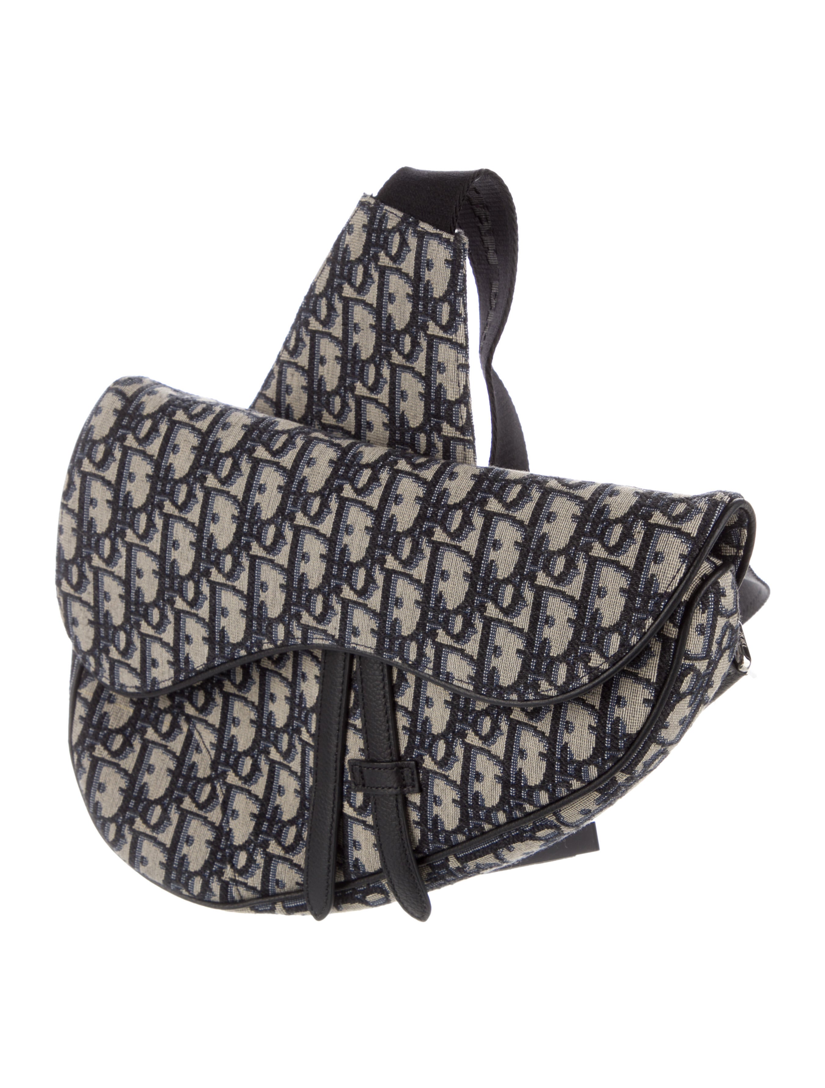 DIOR MEN Oblique Saddle Bag Black Messenger Bags, Bags DIORM29690