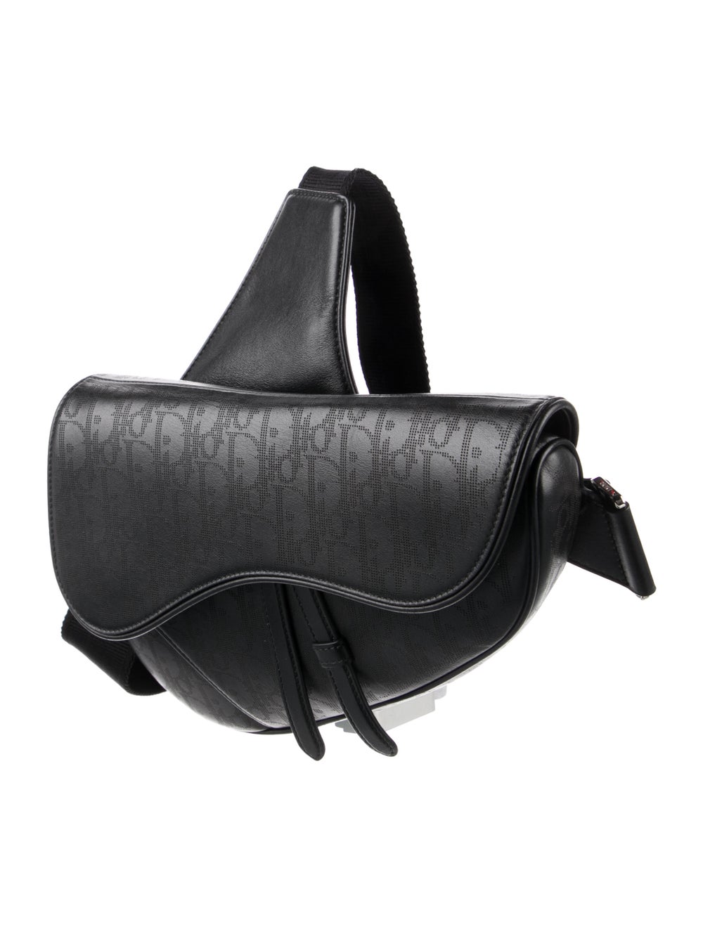 Dior MEN Perforated Oblique Galaxy Saddle Bag Gem