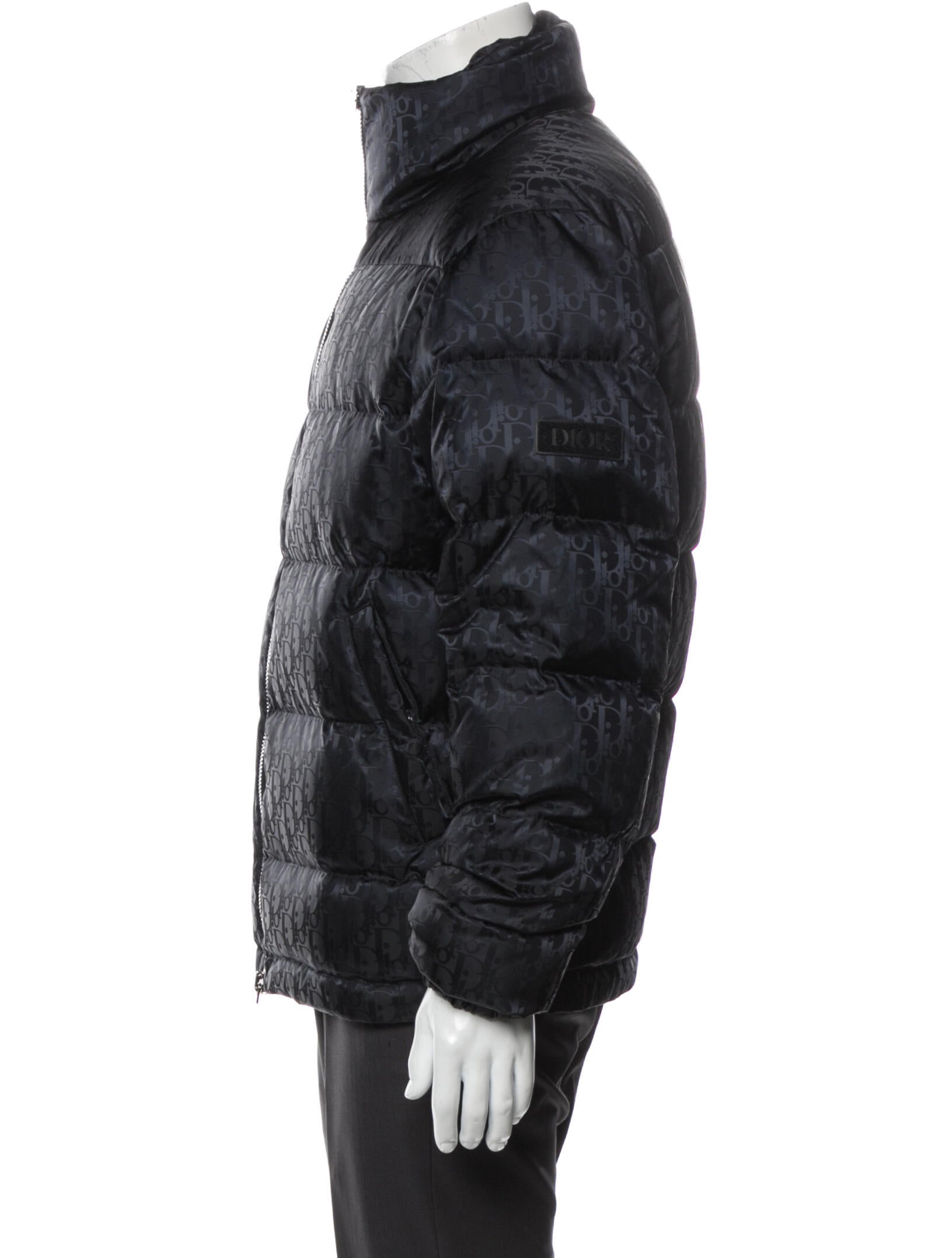 DIOR MEN Oblique Jacquard Puffer Coat